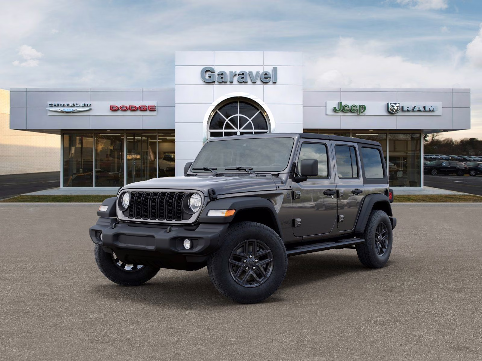 2025 Granite Crystal Metallic Clearcoat Jeep Wrangler Sport S 4X4 SUV