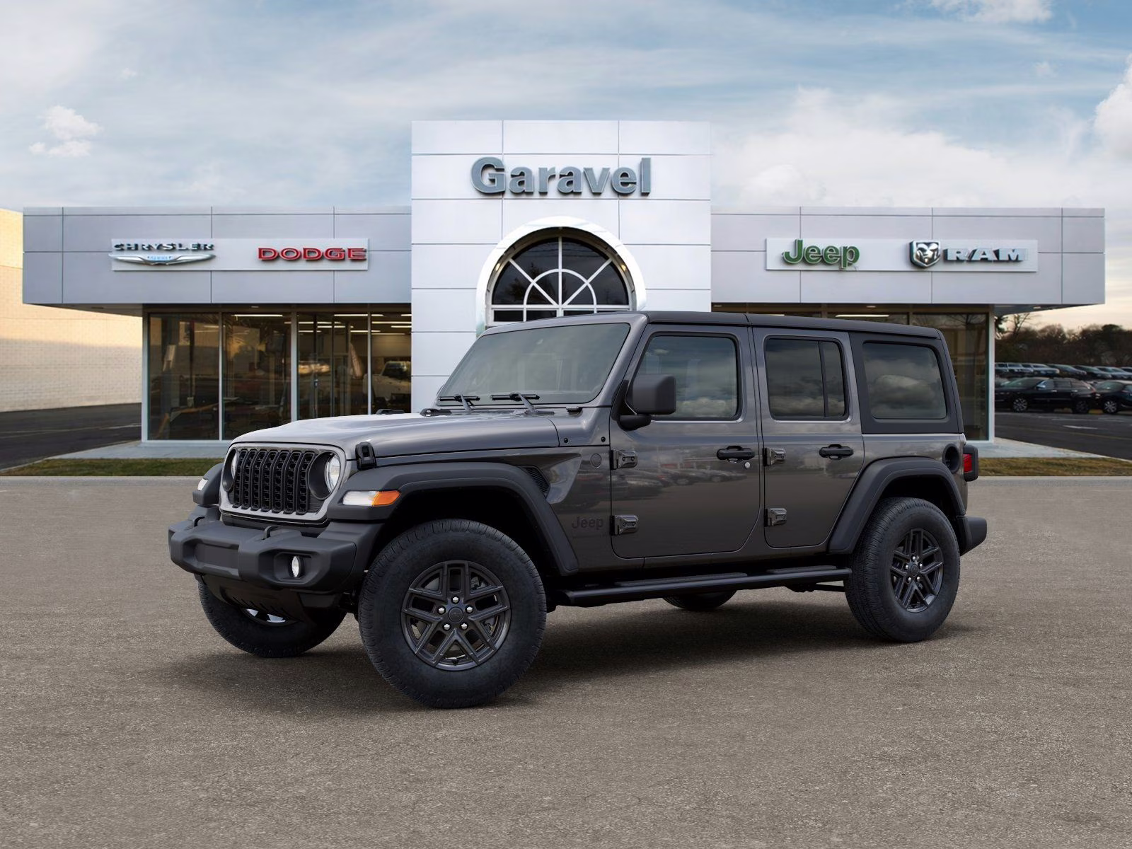 2025 Granite Crystal Metallic Clearcoat Jeep Wrangler Sport S 4X4 SUV