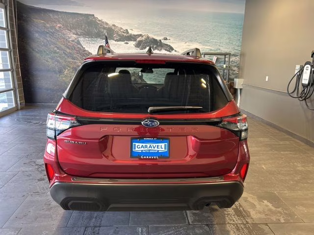 2025 Crimson Red Pearl Subaru Forester Premium AWD SUV