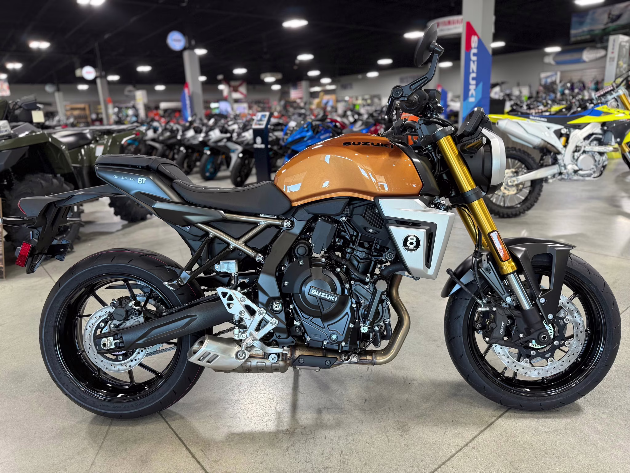 2026 Gold Suzuki GSX 8T Motorcycle