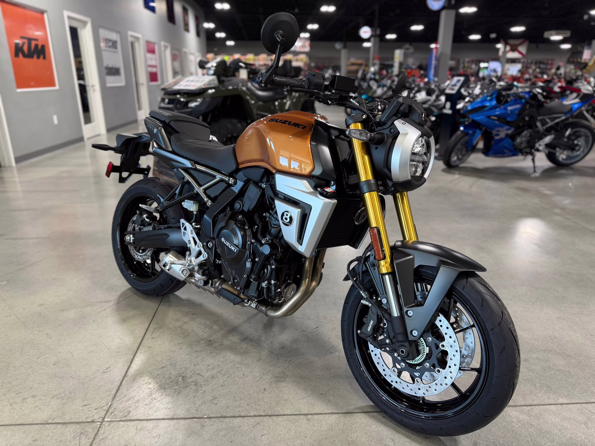 2026 Gold Suzuki GSX 8T Motorcycle