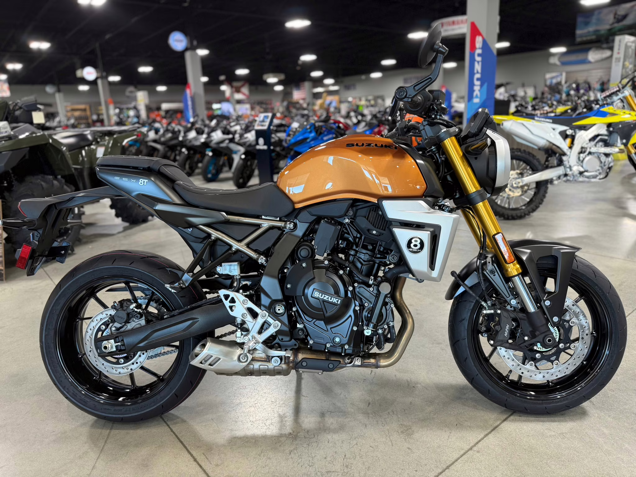 2026 Gold Suzuki GSX 8T Motorcycle