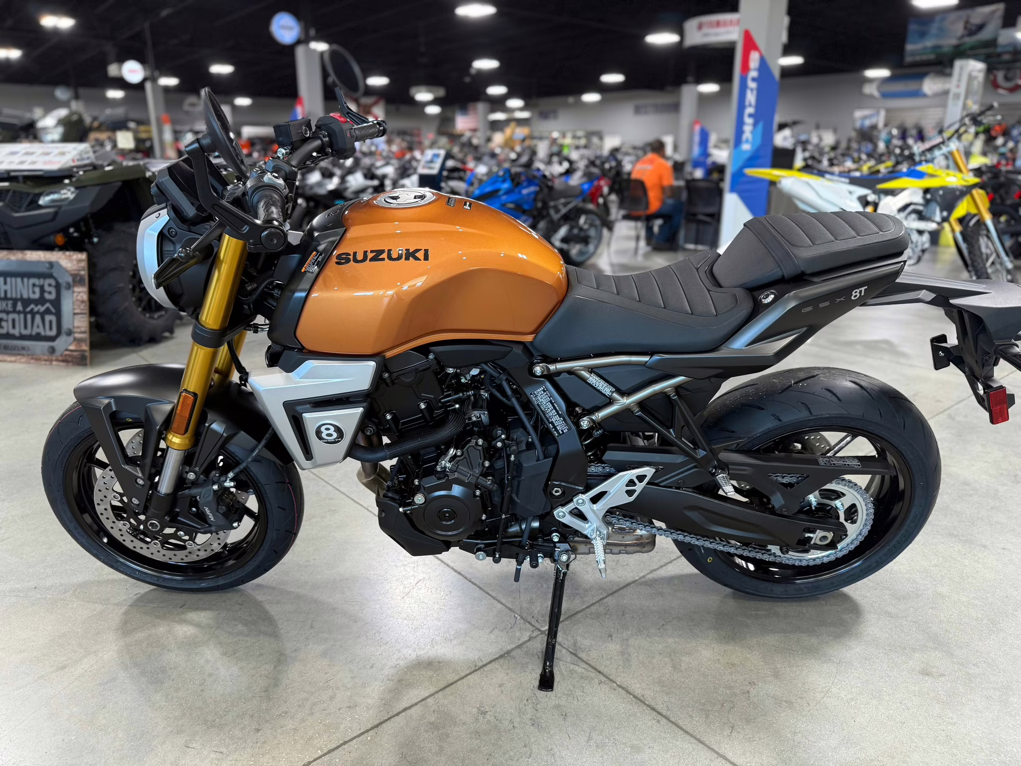 2026 Gold Suzuki GSX 8T Motorcycle