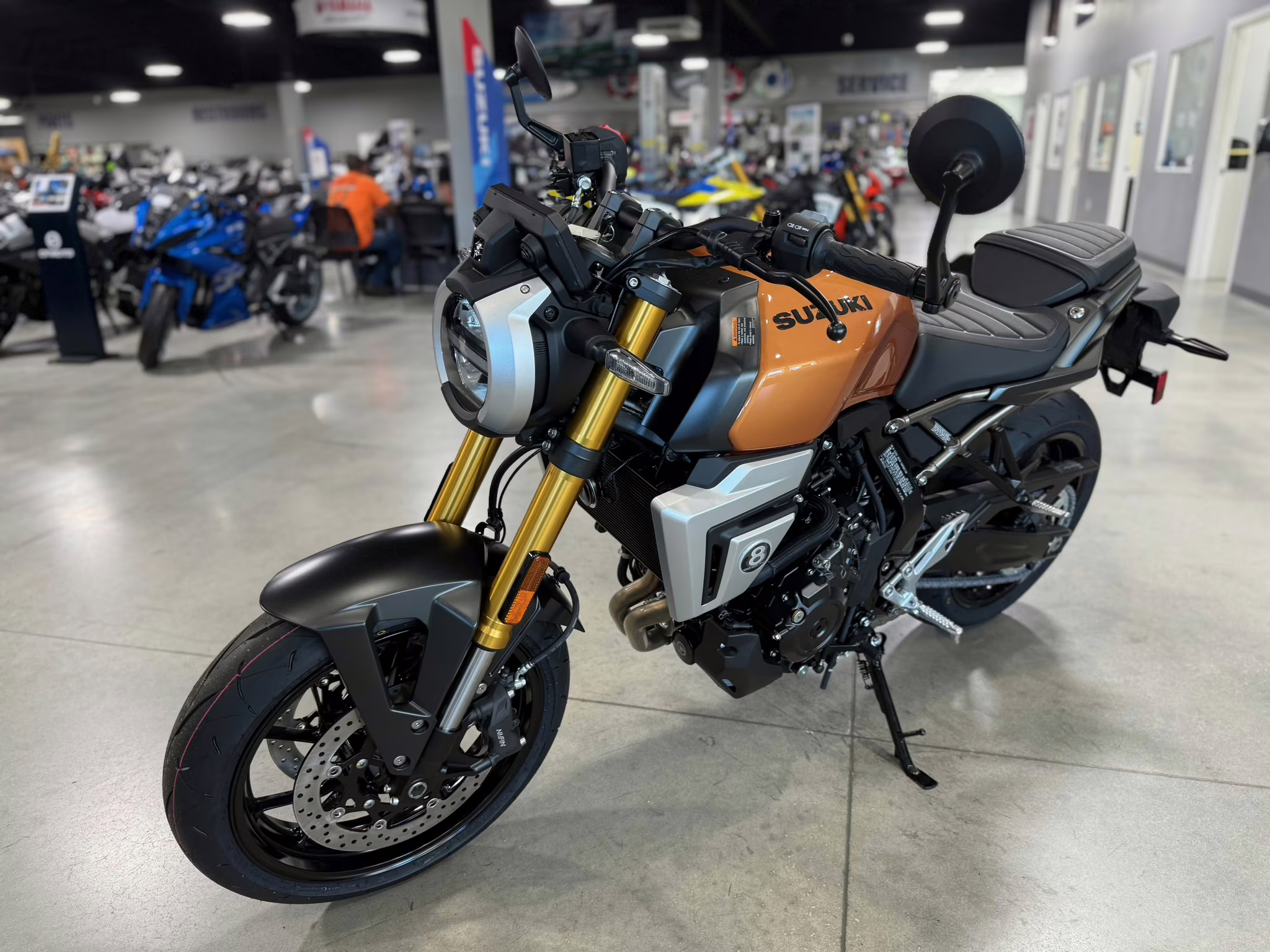 2026 Gold Suzuki GSX 8T Motorcycle