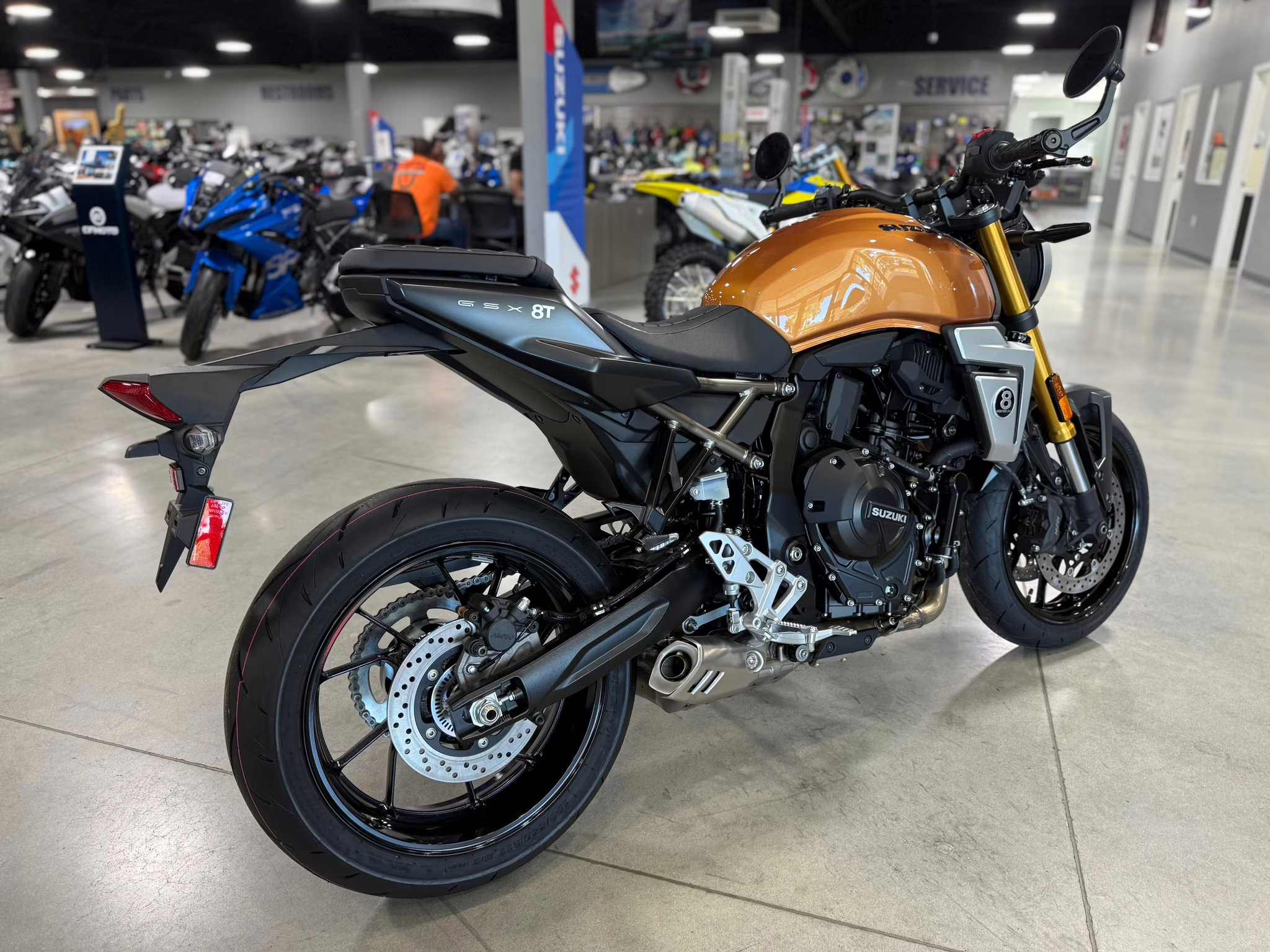 2026 Gold Suzuki GSX 8T Motorcycle