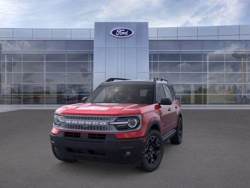 2025 Ruby Red Metallic Tinted Clearcoat Ford Bronco Sport Outer Banks 4X4 SUV