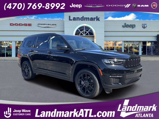 2025 Diamond Black Crystal Pearlcoat Jeep Grand Cherokee L Limited 4X4 SUV