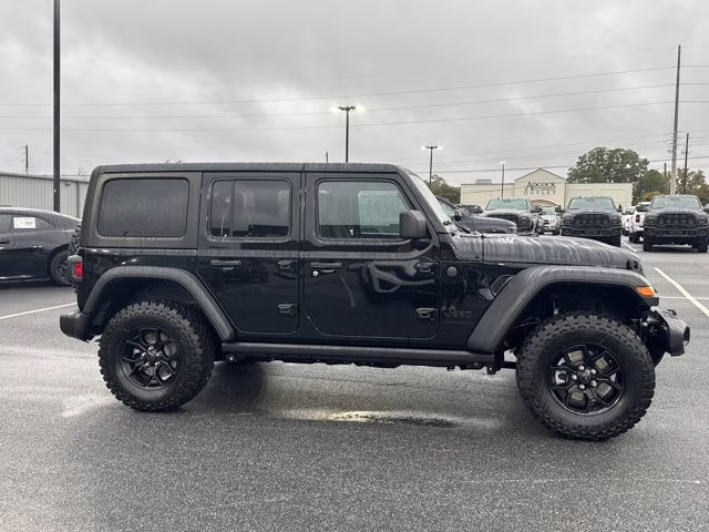 2026 Black Clearcoat Jeep Wrangler Willys 4X4 Convertible