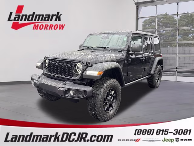 2026 Black Clearcoat Jeep Wrangler Willys 4X4 Convertible