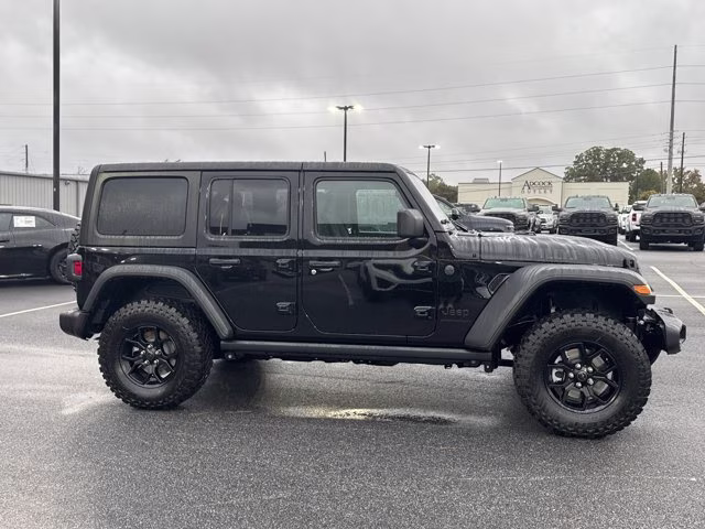 2026 Black Clearcoat Jeep Wrangler Willys 4X4 Convertible