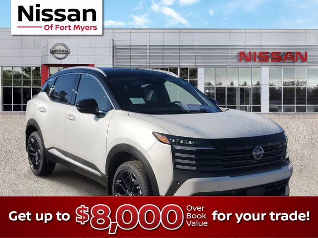 2026 Aspen White/Super Black Nissan Kicks SR FWD SUV