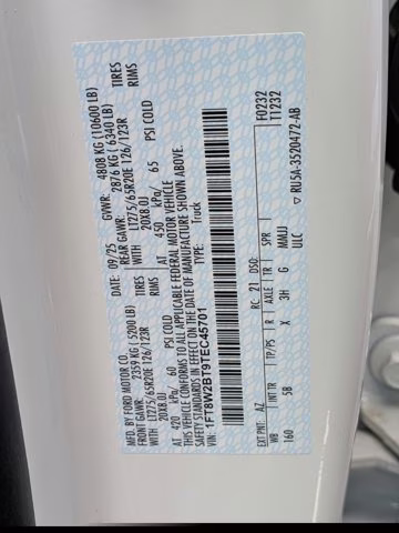 2026 White Metallic Ford Super Duty F-250 SRW LARIAT 4X4 Truck