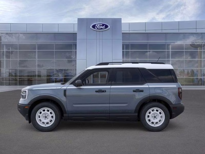 2025 Azure Gray Metallic Tri-Coat Ford Bronco Sport Heritage 4X4 SUV