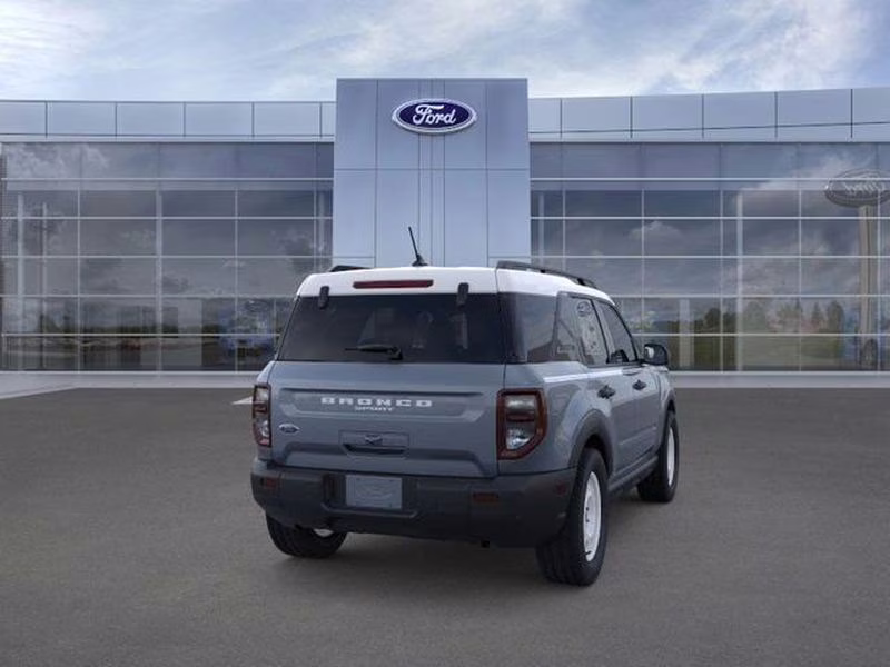 2025 Azure Gray Metallic Tri-Coat Ford Bronco Sport Heritage 4X4 SUV