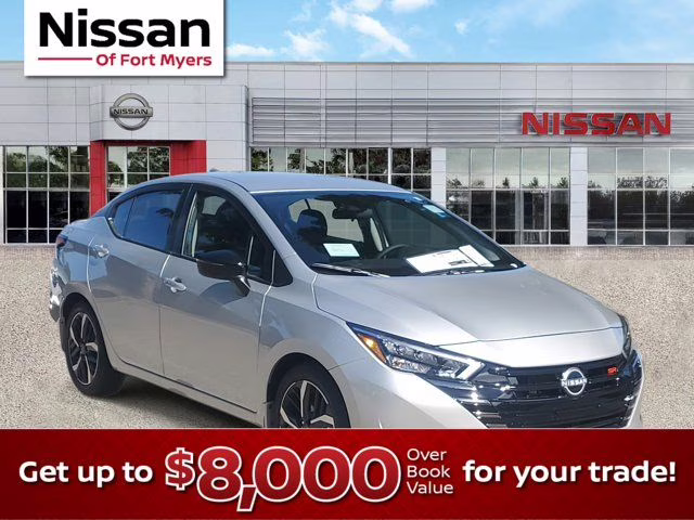 2025 Brilliant Silver Metallic Nissan Versa 1.6 SR FWD Sedan