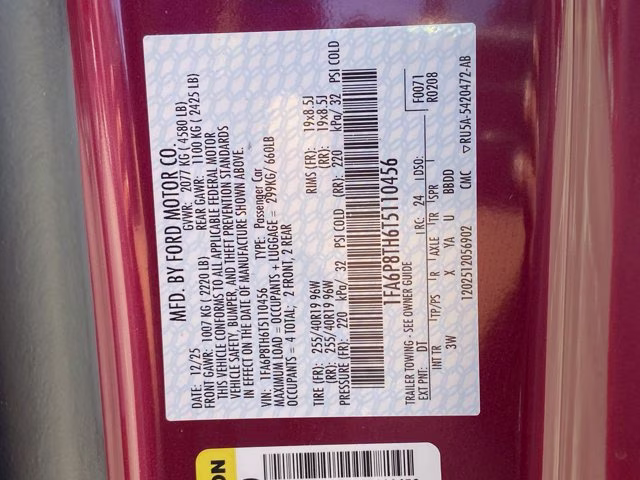 2026 Molten Magenta Metallic Tinted Clearcoat Ford Mustang EcoBoost Premium RWD Coupe