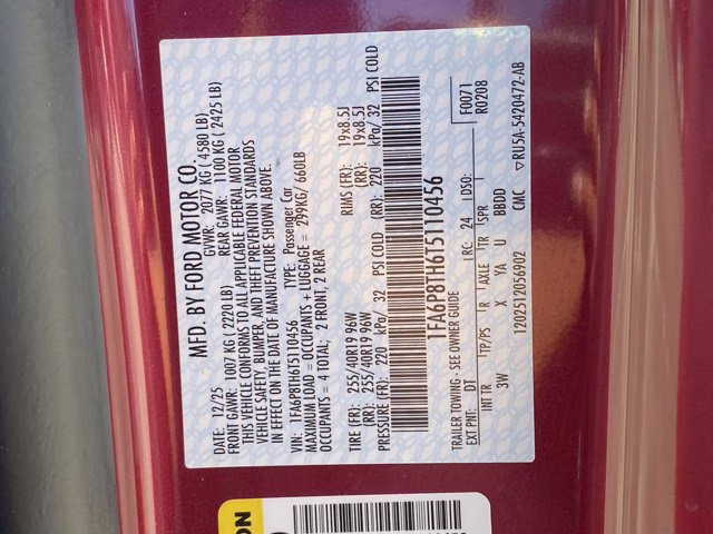 2026 Molten Magenta Metallic Tinted Clearcoat Ford Mustang EcoBoost Premium RWD Coupe