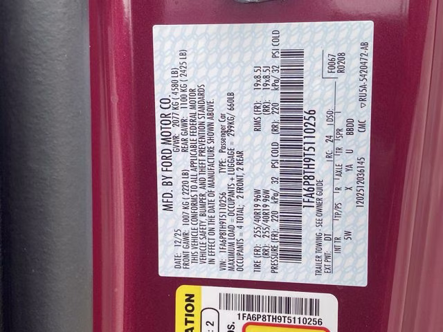 2026 Molten Magenta Metallic Tinted Clearcoat Ford Mustang EcoBoost Premium RWD Coupe