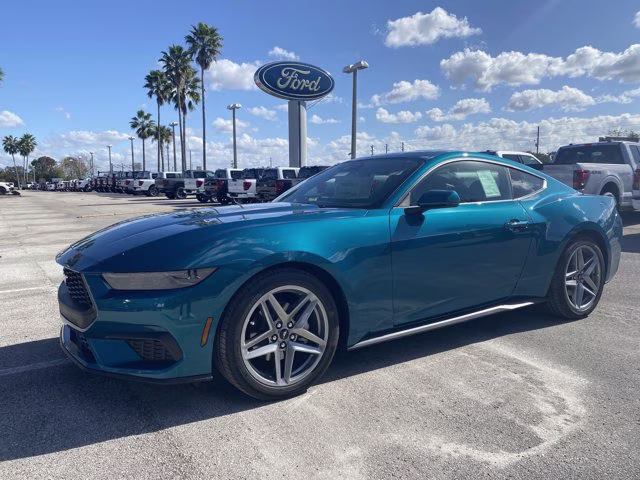 2026 Adriatic Blue Metallic Ford Mustang EcoBoost Premium RWD Coupe