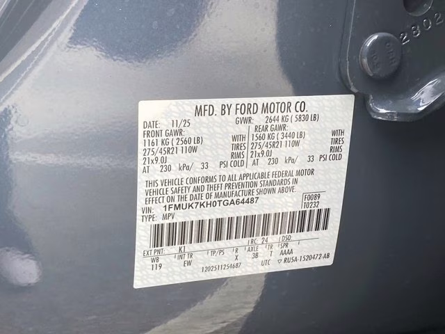 2026 Vapor Blue Metallic Ford Explorer ST-Line RWD SUV