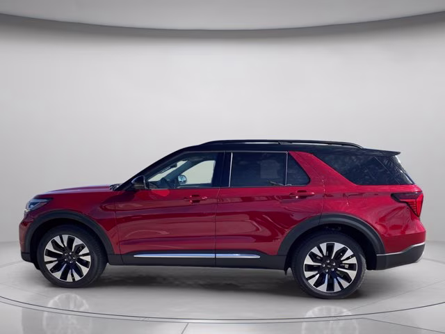 2026 Rapid Red Metallic Tinted Clearcoat Ford Explorer Platinum 4X4 SUV