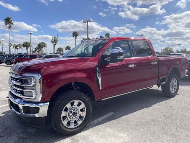 2026 Ruby Red Metallic Tinted Clearcoat Ford Super Duty F-350 SRW LARIAT 4X4 Truck