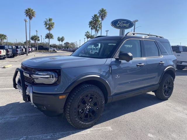 2025 Azure Gray Metallic Tri-Coat Ford Bronco Sport Outer Banks 4X4 SUV