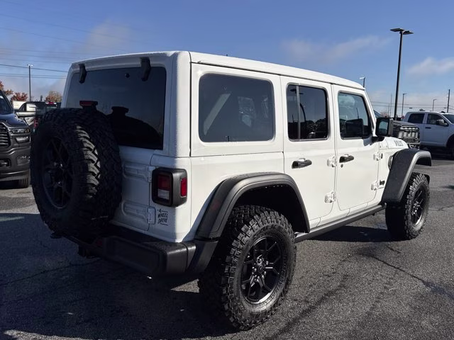 2026 Bright White Clearcoat Jeep Wrangler Willys 4X4 Convertible
