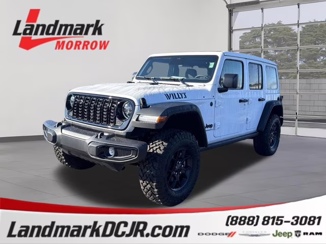 2026 Bright White Clearcoat Jeep Wrangler Willys 4X4 Convertible