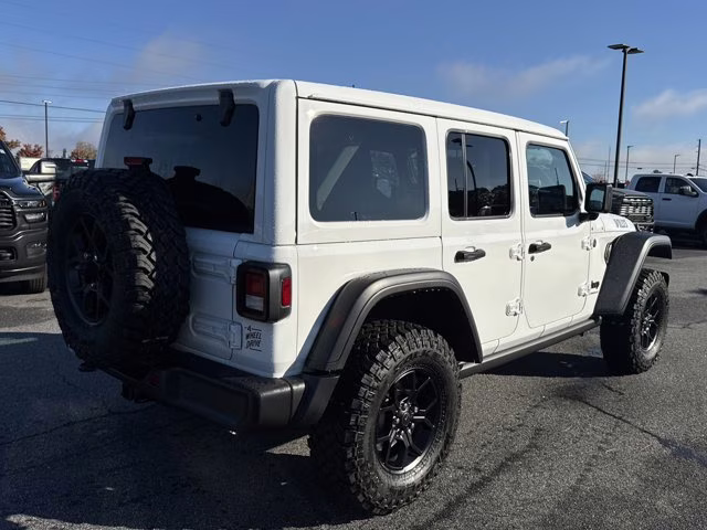 2026 Bright White Clearcoat Jeep Wrangler Willys 4X4 Convertible