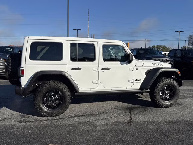 2026 Bright White Clearcoat Jeep Wrangler Willys 4X4 Convertible