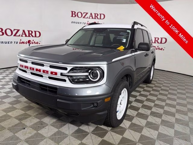 2024 Gray Metallic Ford Bronco Sport Heritage 4X4 SUV