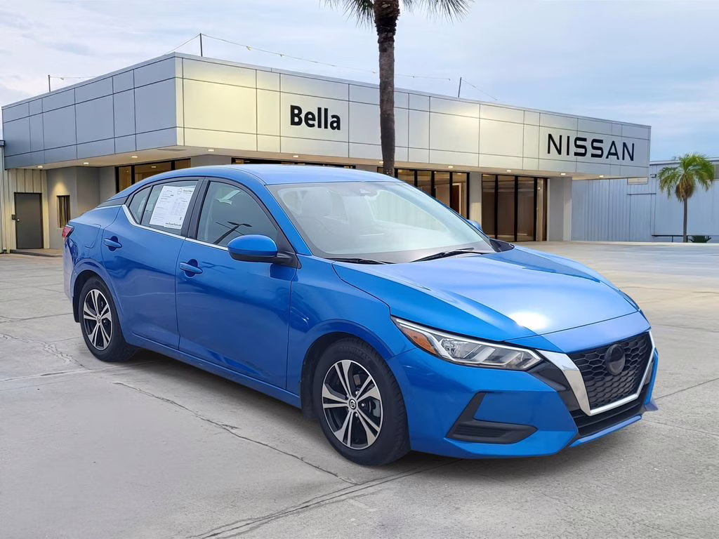 2022 Electric Blue Metallic Nissan Sentra SV FWD Sedan
