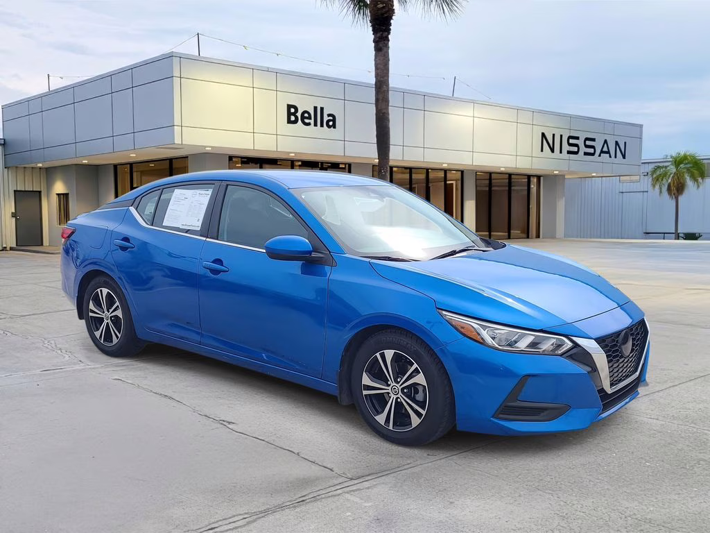 2022 Electric Blue Metallic Nissan Sentra SV FWD Sedan