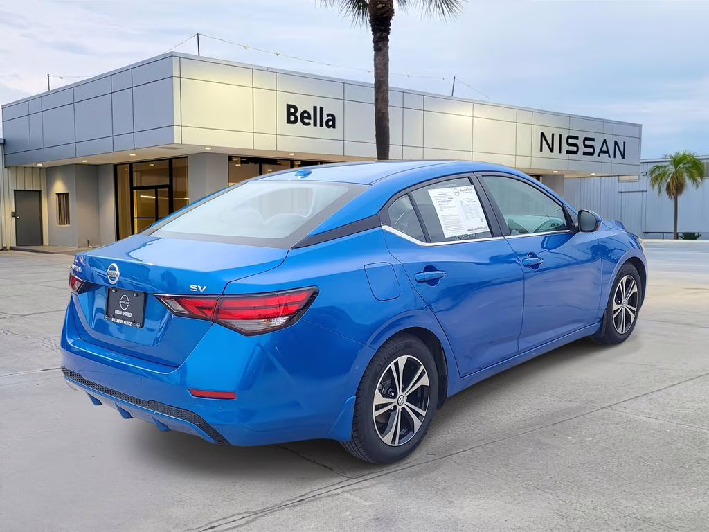 2022 Electric Blue Metallic Nissan Sentra SV FWD Sedan