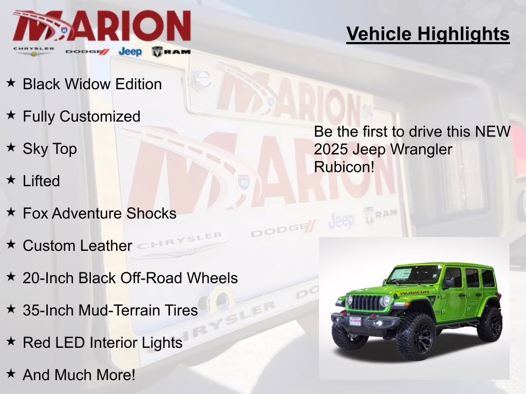 2025 Mojito Clearcoat Jeep Wrangler Rubicon 4X4 SUV