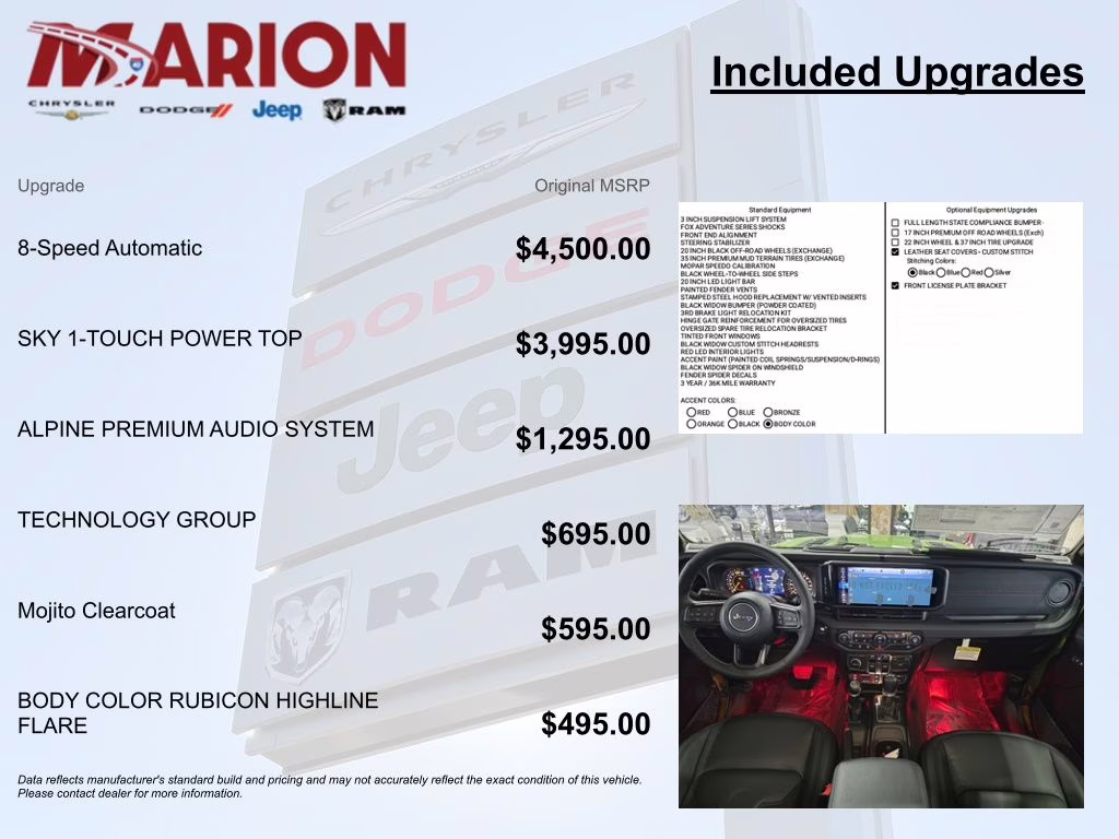 2025 Mojito Clearcoat Jeep Wrangler Rubicon 4X4 SUV