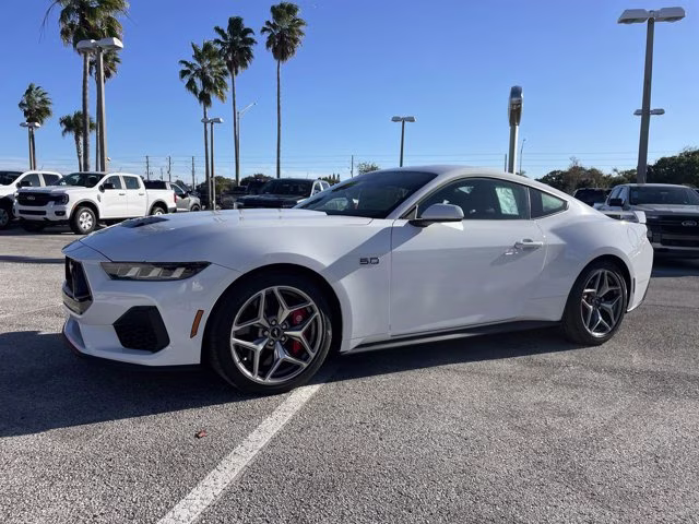 2025 Oxford White Ford Mustang GT Premium Sleeper Package RWD Coupe