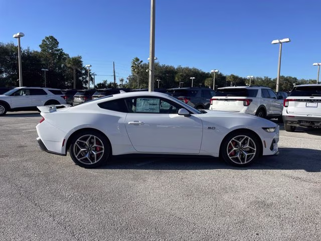 2025 Oxford White Ford Mustang GT Premium Sleeper Package RWD Coupe