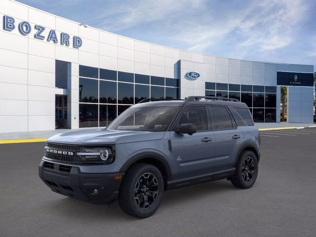 2025 Azure Gray Metallic Tri-Coat Ford Bronco Sport Outer Banks 4X4 SUV