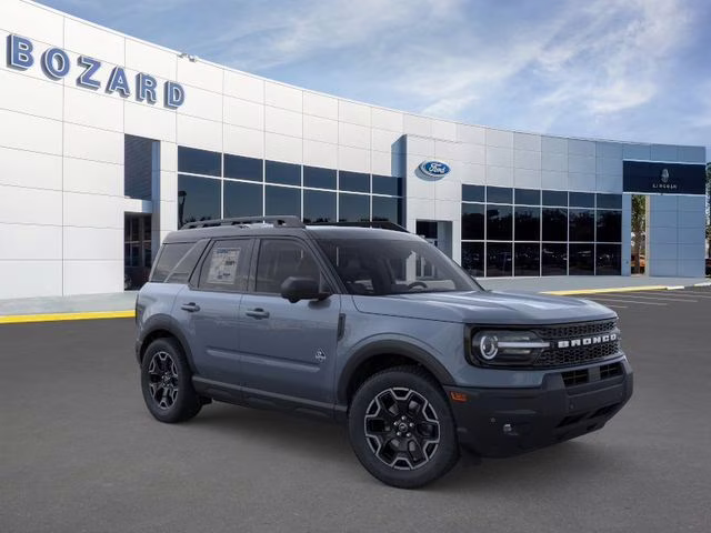 2025 Azure Gray Metallic Tri-Coat Ford Bronco Sport Outer Banks 4X4 SUV