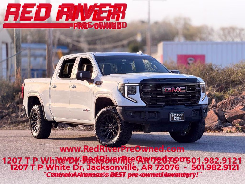 2023 Summit White GMC Sierra AT4X 4X4 Truck