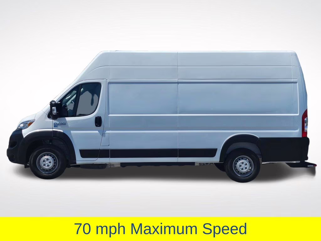 2024 Bright White Clearcoat Ram ProMaster 3500 EV Super High Roof FWD Van