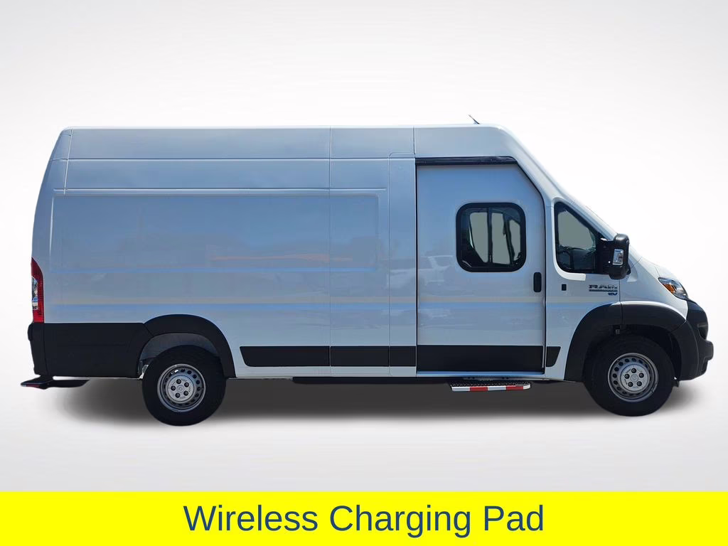 2024 Bright White Clearcoat Ram ProMaster 3500 EV Super High Roof FWD Van