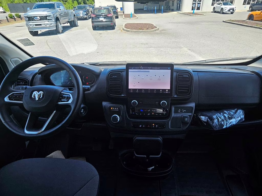 2024 Bright White Clearcoat Ram ProMaster 3500 EV Super High Roof FWD Van