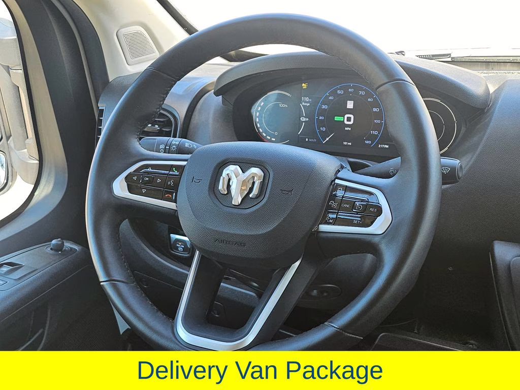 2024 Bright White Clearcoat Ram ProMaster 3500 EV Super High Roof FWD Van