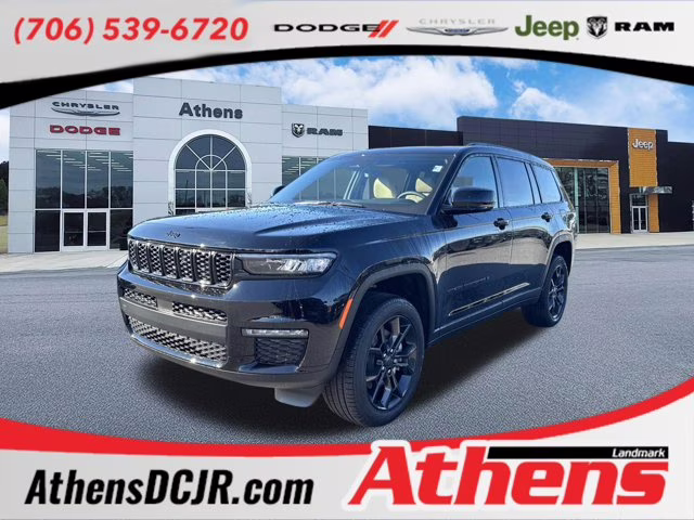 2025 Diamond Black Crystal Pearlcoat Jeep Grand Cherokee L Limited 4X4 SUV