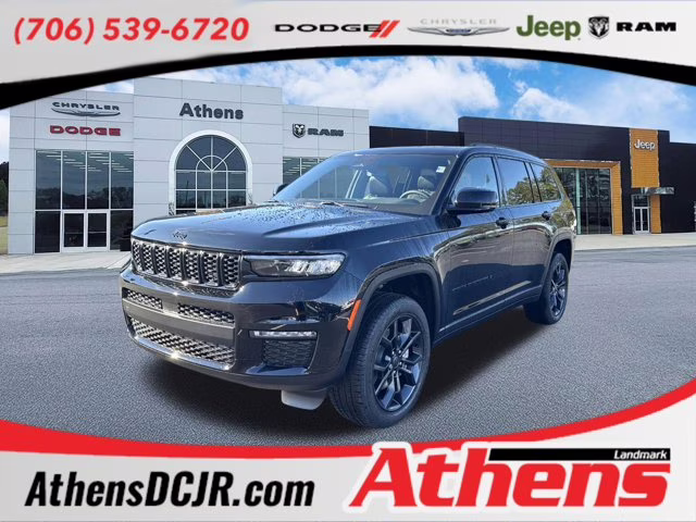 2025 Diamond Black Crystal Pearlcoat Jeep Grand Cherokee L Limited 4X4 SUV