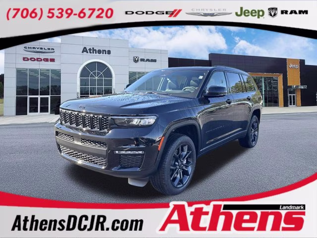 2025 Diamond Black Crystal Pearlcoat Jeep Grand Cherokee L Limited 4X4 SUV