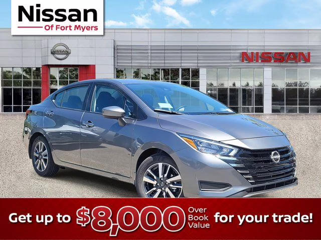 2025 Gun Metallic Nissan Versa 1.6 SV FWD Sedan